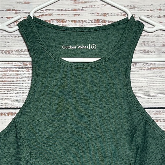 Outdoor Voices Athena Crop Top Hunter
Green Spacedye Longline small - Picture 8 of 16